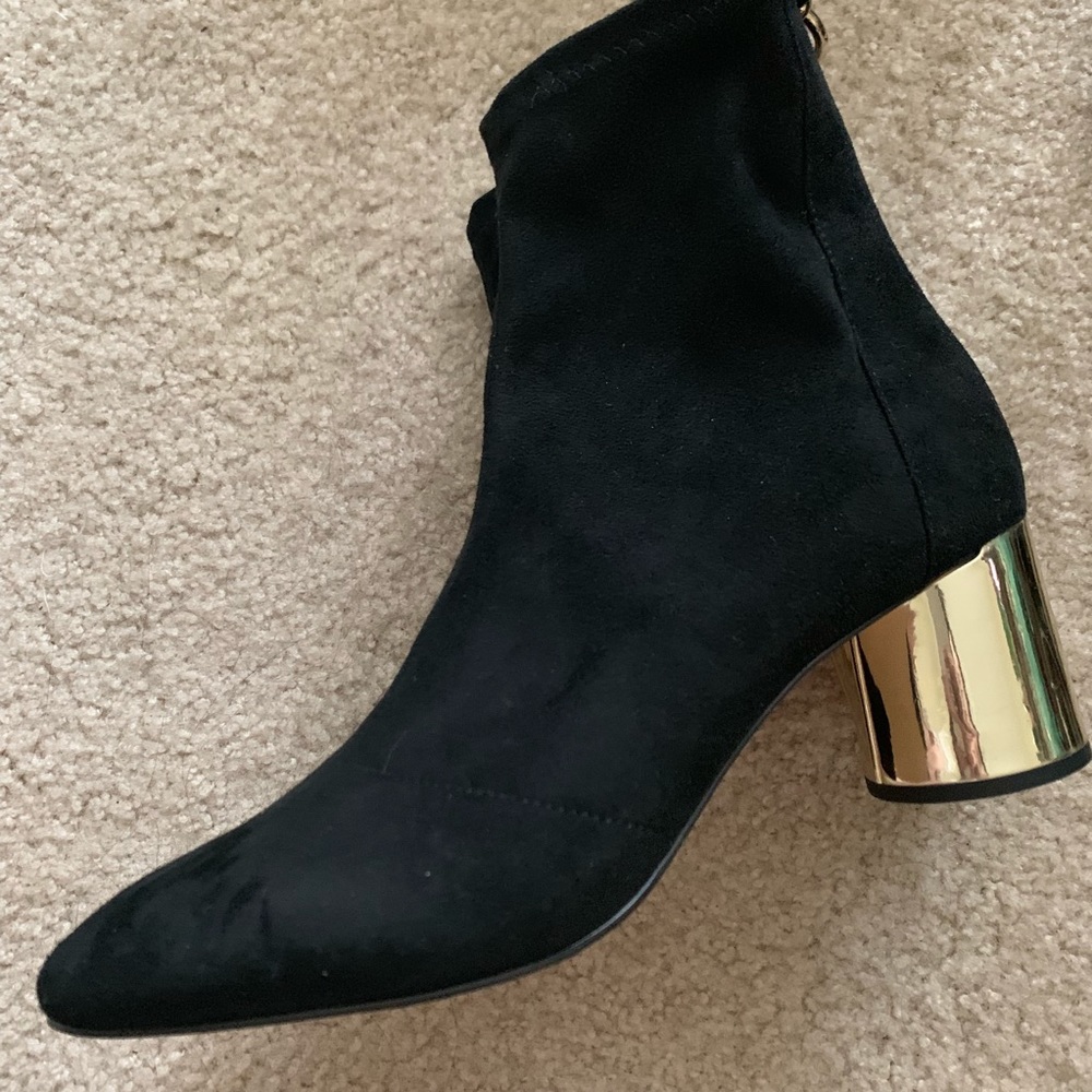 ZARA blk heeled boots NWT size 39